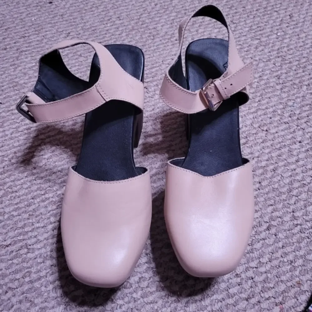 TopShop size‎ 42 wood platform heels